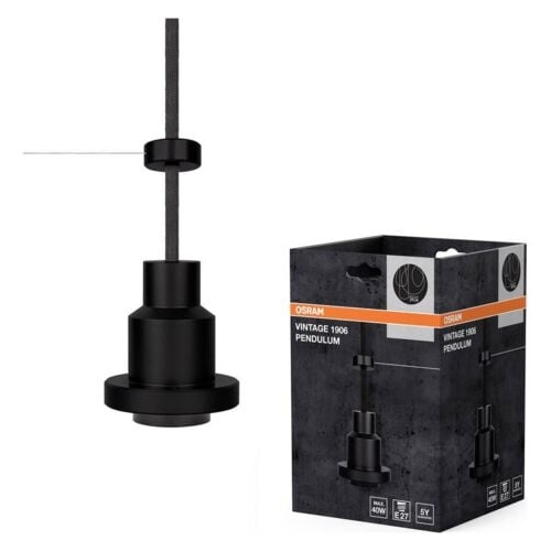 1906 PENDULUM BLACK E27            OSRAM