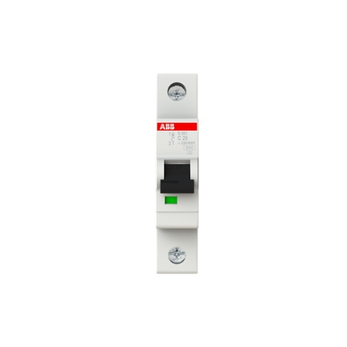 ABB circuit breaker S201 1-pole. 25A C 6kA