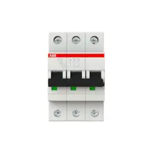 ABB circuit breaker S203 3-pole. 10A C 6kA