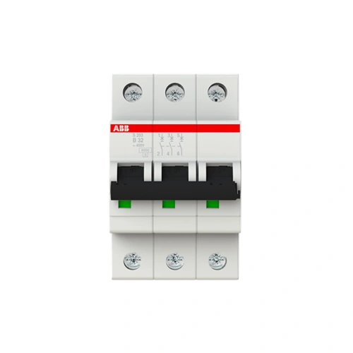 ABB circuit breaker S203 3-pole. 32A B 6kA