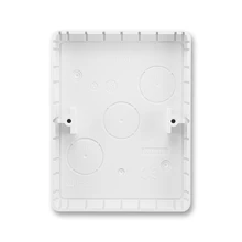 ABB CLASSIC box.slatted 2-unit low round corners 81x105x15.5mm; white