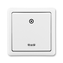 ABB CLASSIC ovládač tlačítkový ř. 1/0S ; jasně.bílá