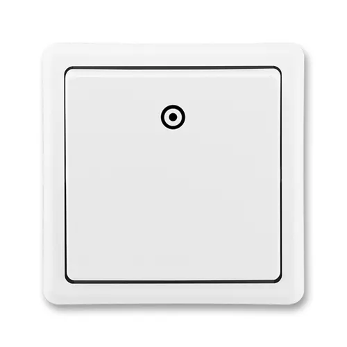 ABB CLASSIC push-button control o1/0; bright white