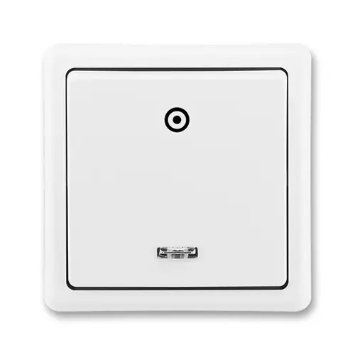 ABB CLASSIC push-button control r. 1/0S; clear. white