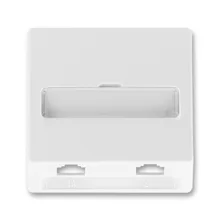 ABB CLASSIC socket cover. telephone double; white