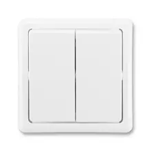 ABB CLASSIC switch alternating double o6+6; white