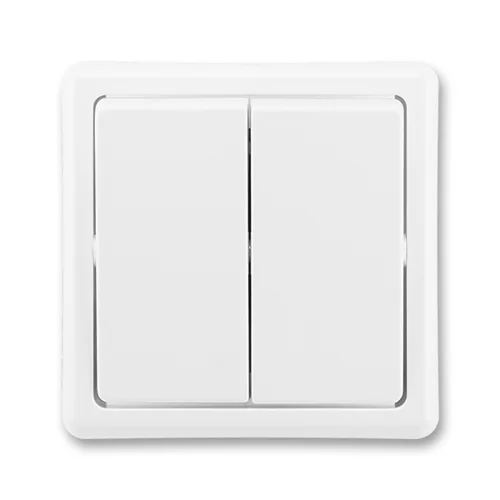 ABB CLASSIC switch alternating double o6+6; white