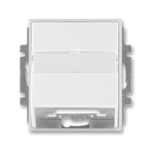 ABB ELEMENT socket cover. communication; white/ice white