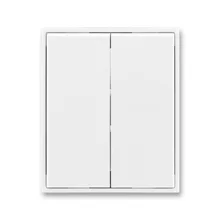 ABB ELEMENT split switch cover; white/white