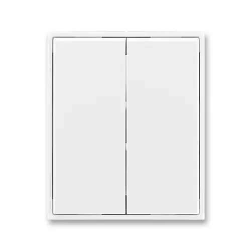 ABB ELEMENT split switch cover; white/white