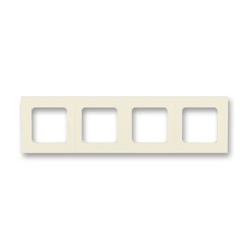 ABB LEVIT frame quadruple horizontal/vertical; ivory/white
