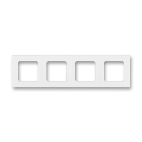 ABB LEVIT frame quadruple horizontal/vertical; white/white