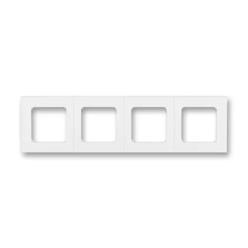 ABB LEVIT frame quadruple horizontal/vertical; white/white