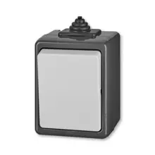 ABB PRAKTIK single-pole switch r.1 IP44; gray