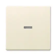 ABB single switch cover with window. SOLO ivory