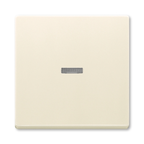 ABB single switch cover with window. SOLO ivory