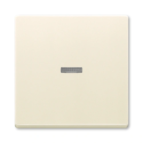 ABB single switch cover with window. SOLO ivory