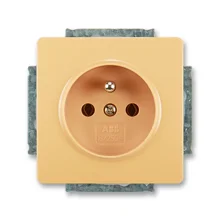 ABB SWING socket. 1-us. 2P+PE; beige