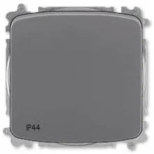 ABB TANGO alternating switch r.6 without screws. IP44; smoke gray