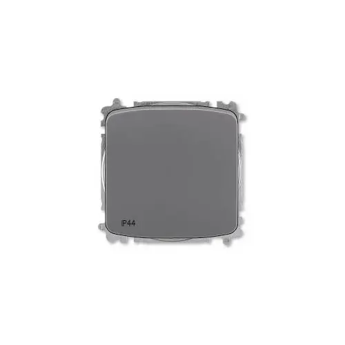 ABB TANGO alternating switch r.6 without screws. IP44; smoke gray