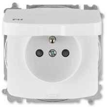 ABB TANGO socket. 1-us. 2P+PE shutters without screws. IP44; white