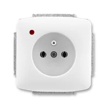 ABB TANGO socket. 1-us. 2P+PE surge protection; white