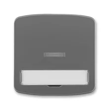 ABB TANGO switch cover simple description field window ; smoke gray