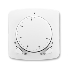 ABB TANGO termostat univerzální otočný ;bílá