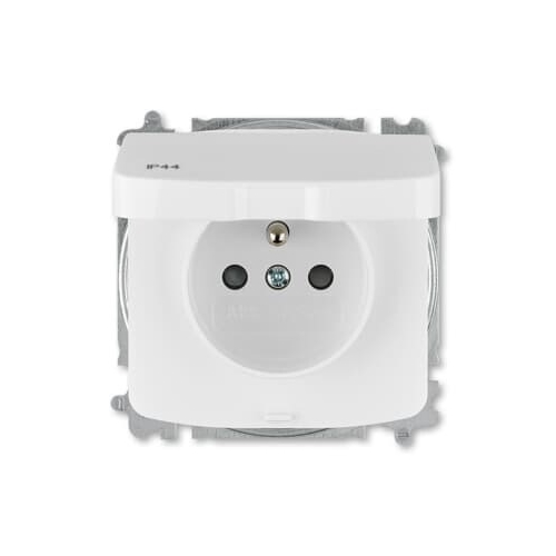 ABB TANGO zásuv. 1-nás. 2P+PE clonky bezšroub. IP44 ;bílá
