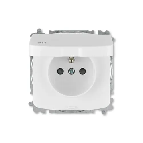 ABB TANGO zásuv. 1-nás. 2P+PE clonky bezšroub. IP44 ;bílá