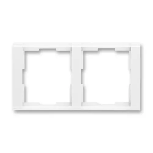 ABB TIME frame double horizontal; white/white
