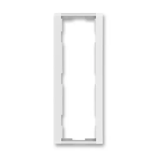 ABB TIME triple vertical frame; white/ice white