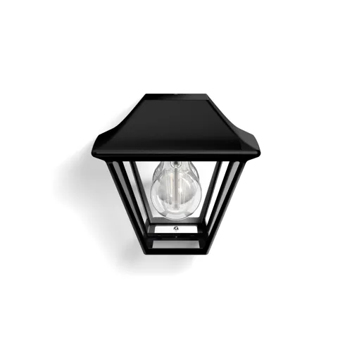 Alpenglow wall lantern black 1x42W 230V
