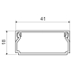 Angular trunking 40x20, white, 2 m, carton