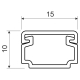 Angular trunking LH 15x10, white, 2 m, carton