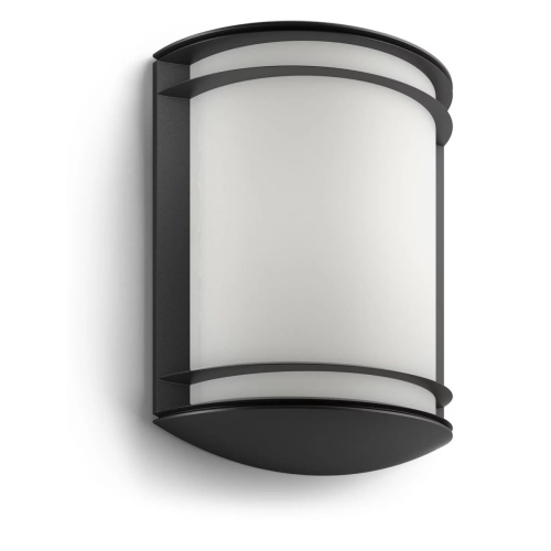 Antelope 4000K wall lantern black 1x6W