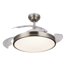 Atlas DC Fan ceiling 28W+35W TW Nickel