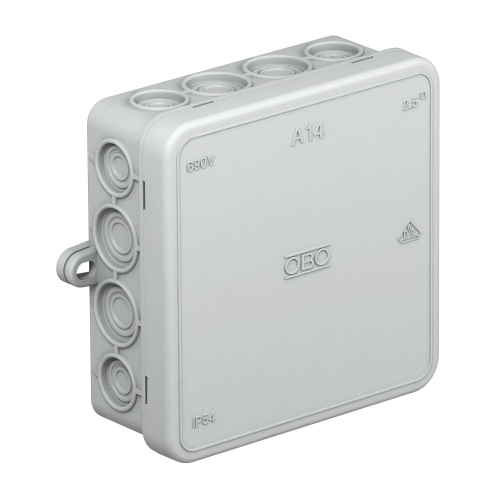 BETTERMANN junction box  A 14 100x100x38mm IP55 ; grey