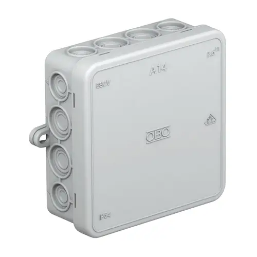 BETTERMANN junction box A 14 100x100x38mm IP55; grey