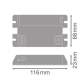 BLKH CBO RD EL CG 100V 1.5W 3H MT  LEDV
