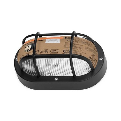 BULKHEAD ESSENTIAL OVAL E27 BK     OSRAM