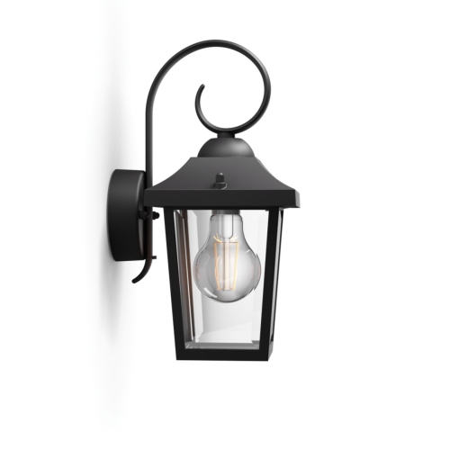 Buzzard wall lantern black 1x60W 230V