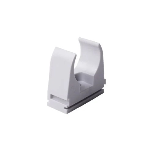 Clamp for pipes EN diameter 25 mm, light grey