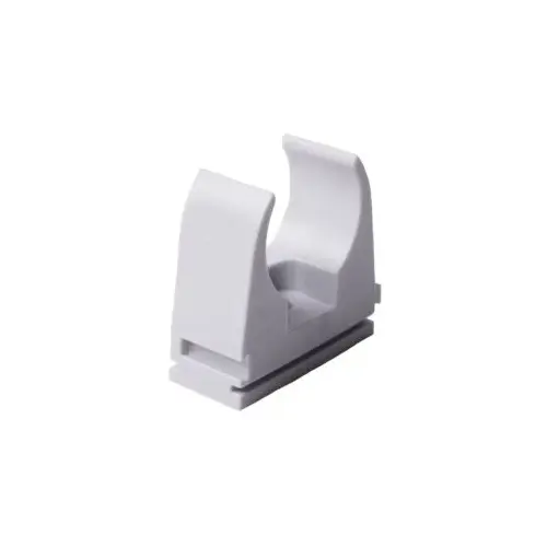 Clamp for pipes EN diameter 25 mm, light grey