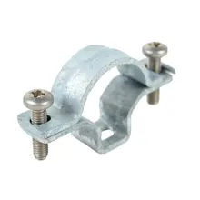 Clamp Omega for steel pipes diameter 50 mm, hot dip galvanized