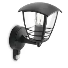 Creek IR wall lantern black 1x60W 230V