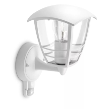 Creek IR wall lantern white 1x60W 230V