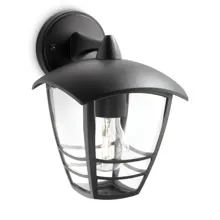 Creek wall lantern black 1x60W 230V down