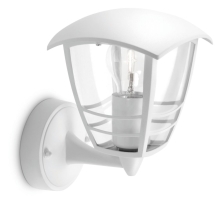 Creek wall lantern white 1x60W 230V up