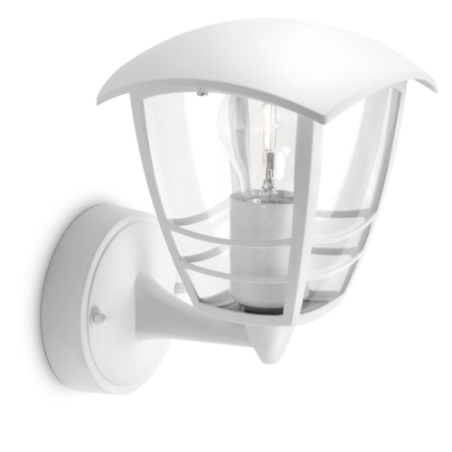 Creek wall lantern white 1x60W 230V up